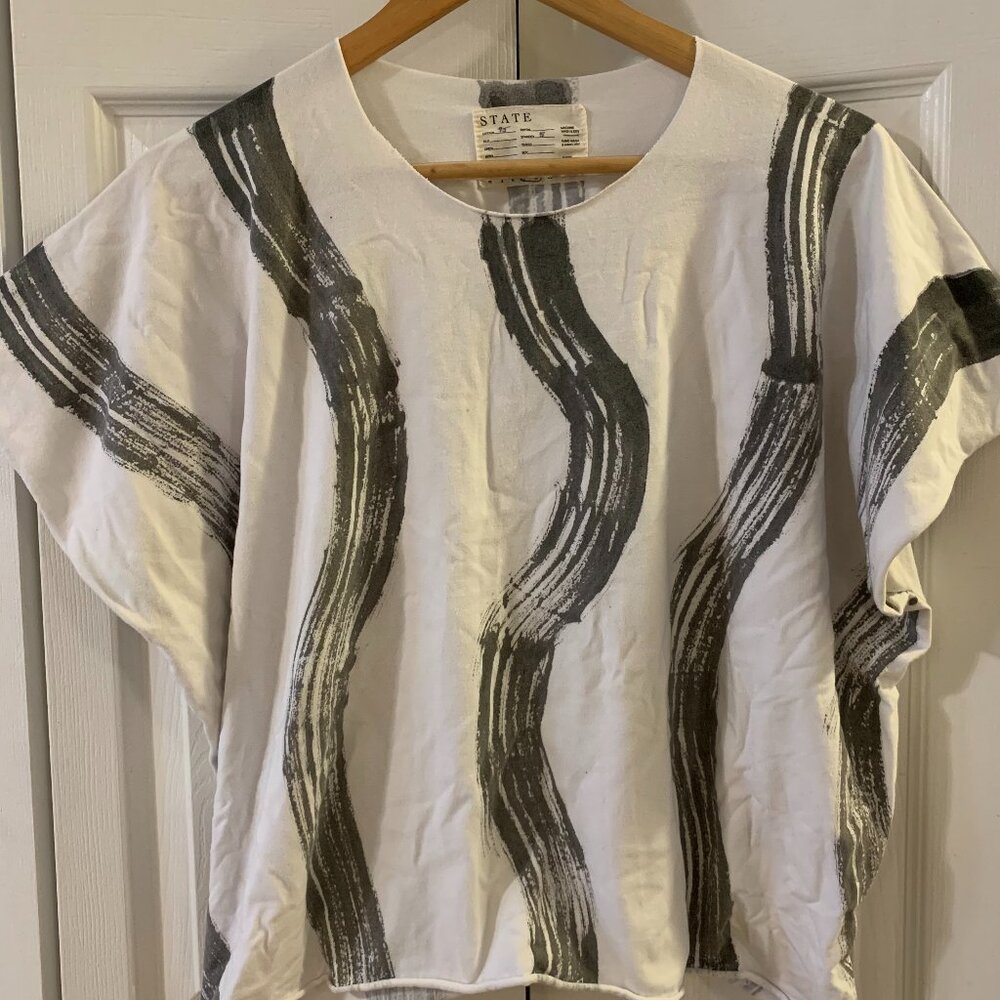 STATE The Label Boxy Crop Tee